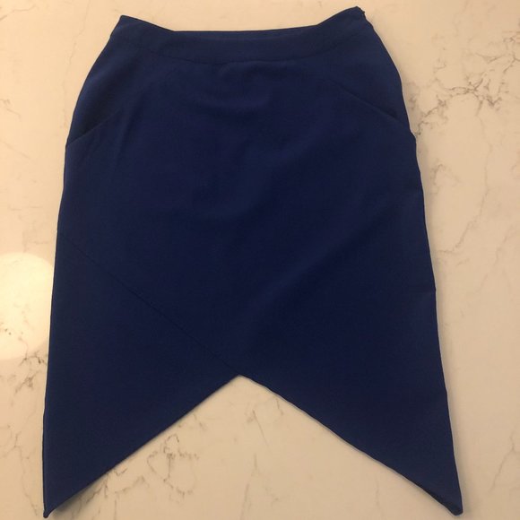 Royal Blue Tobi Skirt w/Angled Sides - Picture 3 of 6
